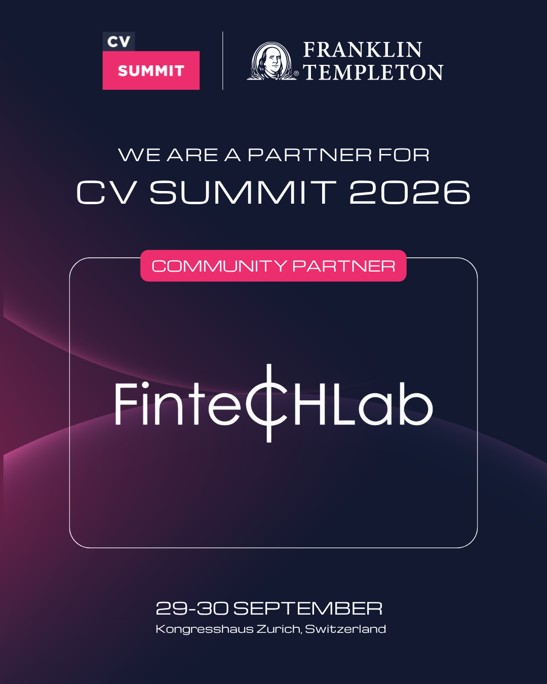 FinTech Lab St. Gallen Community Partner of CV Summit 2026